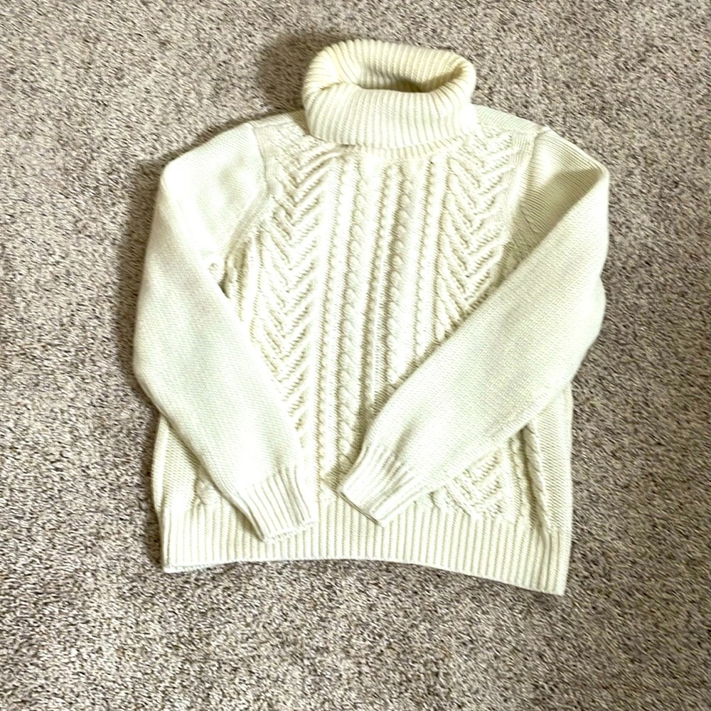 Vintage Land’s End Drifter Cream Sweater Sz L